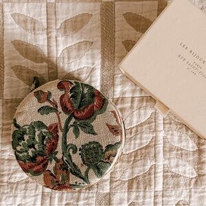 NWOT Sezane floral jewelry travel case